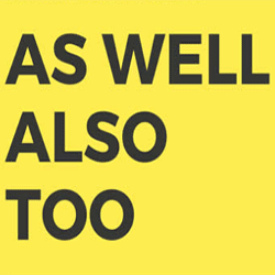 Разница между also, as well и too